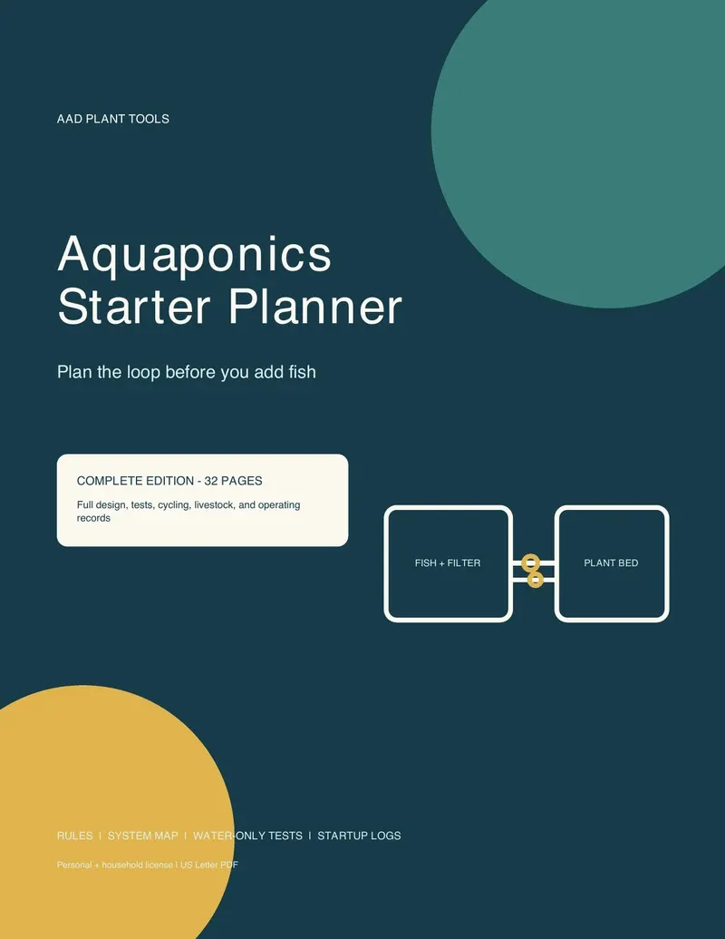 Aquaponics Starter Planner cover